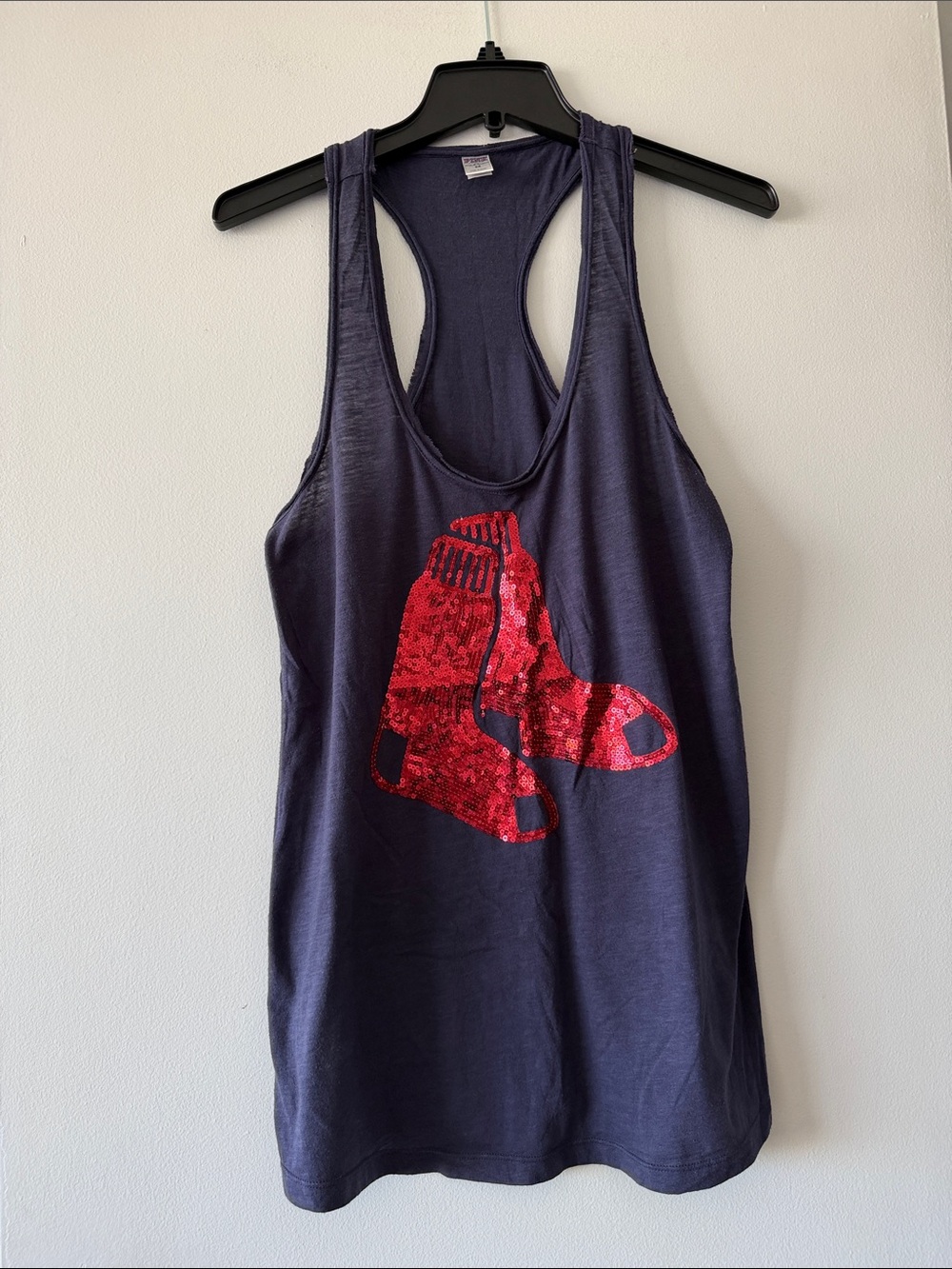 Boston Red Sox Y2K Vintage PINK Victoria’s Secret Sequin Tank Top MLB Racerback